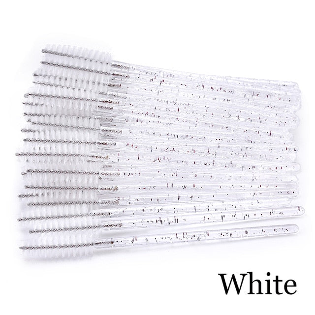 Eyelash Extension Disposable Eyebrow brush Mascara Wand Applicator Spoolers Eye Lashes Cosmetic Brushes Set makeup tools