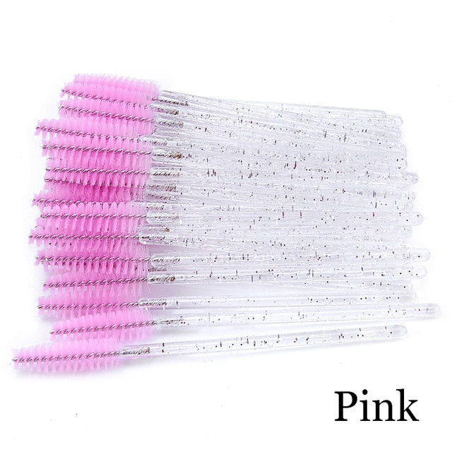 Eyelash Extension Disposable Eyebrow brush Mascara Wand Applicator Spoolers Eye Lashes Cosmetic Brushes Set makeup tools