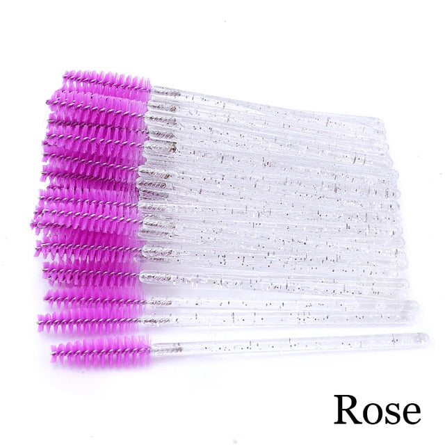 Eyelash Extension Disposable Eyebrow brush Mascara Wand Applicator Spoolers Eye Lashes Cosmetic Brushes Set makeup tools