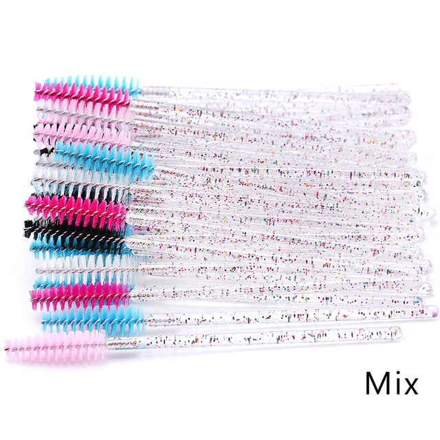 Eyelash Extension Disposable Eyebrow brush Mascara Wand Applicator Spoolers Eye Lashes Cosmetic Brushes Set makeup tools