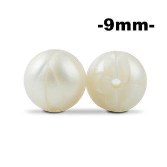 LOFCA 9mm 100pcs Silicone Teething Beads Teether Baby Nursing Necklace Pacifier Clip Oral Care BPA Free Food Grade Colorful