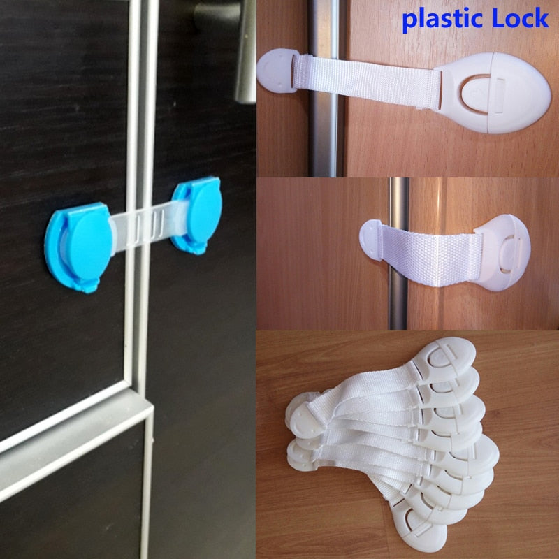 3-10 PCS safety lock baby child safety care plastic lock with baby drawer door cabinet cupboard toilet baby protection