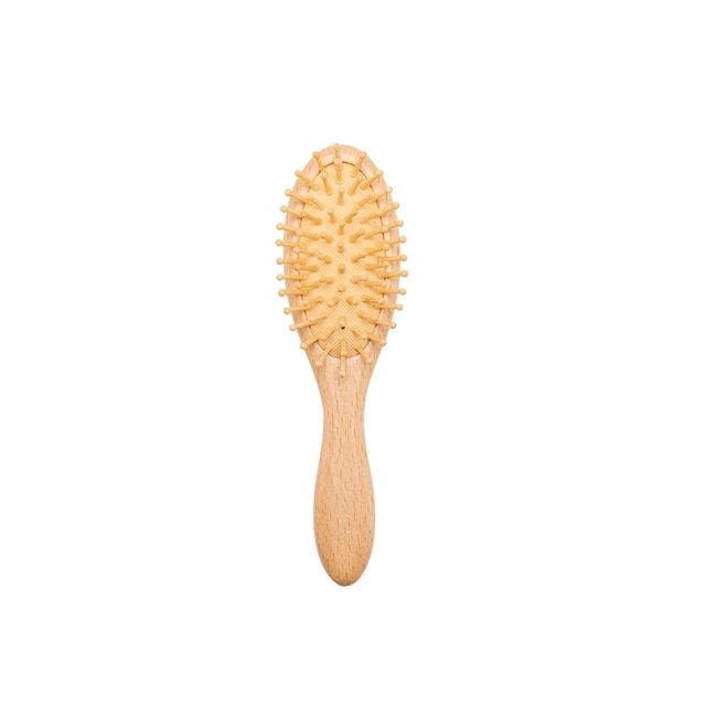 Custom Baby Hair Comb Brush Set Natural Wooden Comb Soft Wool Newborn Baby Bath Care Brush Personalized Massager Gift For Kids