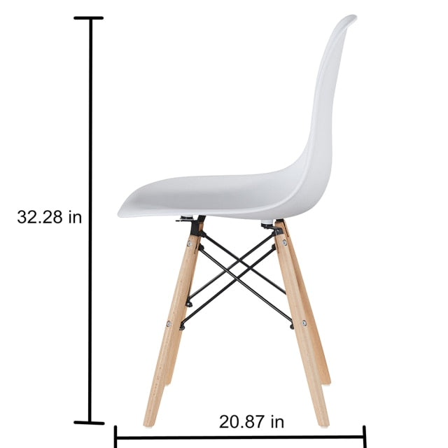 A set of four Nordic medieval retro style dining chairs, solid wood feet, beech wood, suitable for kitchen, dinings room