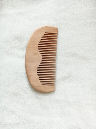 Custom Name Baby Bathing Comb Baby Care Hair Brush Pure Natural Wool Wood Comb Newborn Massager Baby Shower and Registry Gift