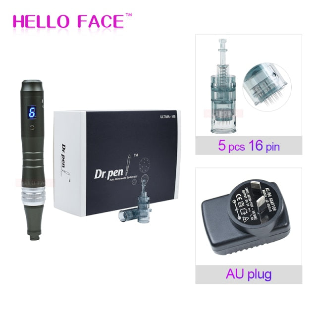 Dr pen Ultima M8 With 7 pcs Cartridges Wireless Derma Pen Skin Care Kit Microneedle Home Use Beauty Machine