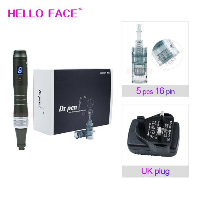 Dr pen Ultima M8 With 7 pcs Cartridges Wireless Derma Pen Skin Care Kit Microneedle Home Use Beauty Machine