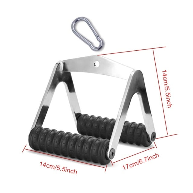 Cable Machine Attachments Tricep Rope D-Handle Cable Pully Optional for Gym Fitness Equipment Weight Lifting Workout Accessories