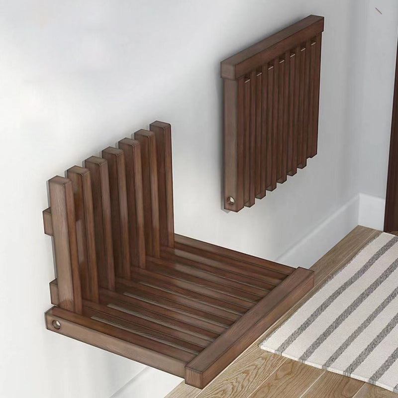 Ultra Thin Hidden Wall Hanging Folding Stool Porch Chair Shoe Changing Wall-Mounted Folding Bathroom Stool