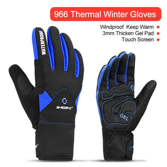 INBIKE Full Finger Cycling Gloves MTB Bike Bicycle Equipment Riding Outdoor Sports Fitness Touch Screen GEL Padded Accessories