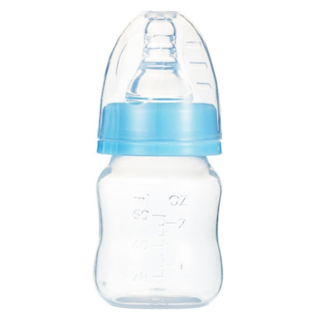 60ML Baby Newborn Mini Portable Feeding Nursing Bottle BPA Free Safe Infant Nursing Nipple Care Feeder Fruit Juice Milk Bottles