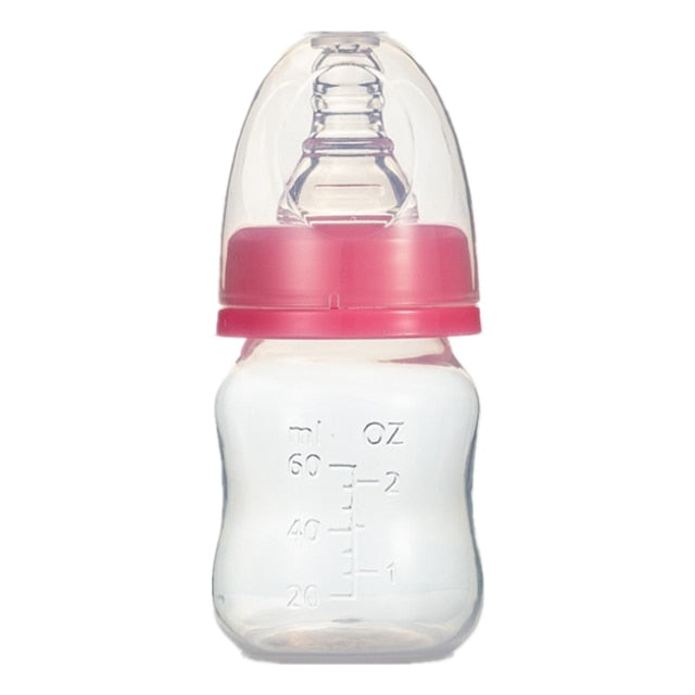 60ML Baby Newborn Mini Portable Feeding Nursing Bottle BPA Free Safe Infant Nursing Nipple Care Feeder Fruit Juice Milk Bottles