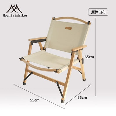 New Camping Chair Outdoor Folding Chair Wood Relax Camp Chairs Portable Foldable Picnic Chairs Garden Furniture for BBQ Party