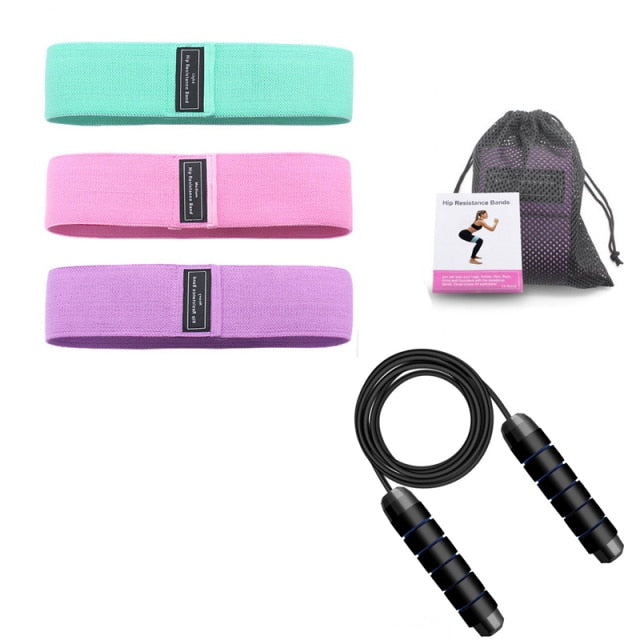 Resistance Bands Set Workout Rubber Elastic Sport Booty Band Fitness Equipment For Yoga Gym Training Fabric Bandas Elasticas