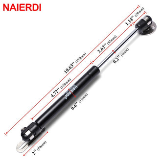 NAIERDI 4PCS Cabinet Door Gas Spring Hinges 6-15KG Kitchen Cupboard Hydraulic Hinge Strut Lid Support Box Furniture Hardware