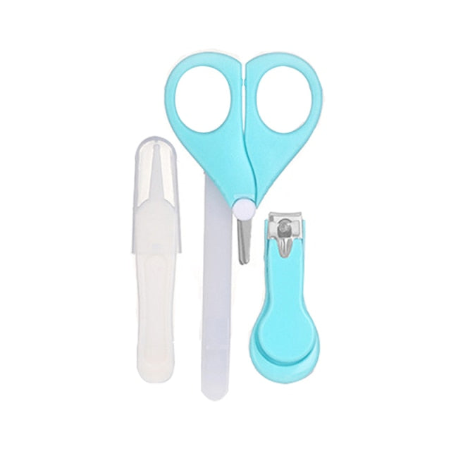 Newborn Baby Nail Trimmer Baby Nail Care Set Kids Safe Portable Nail Clipper Scissor File Tweezer With Box Children Manicure Kit