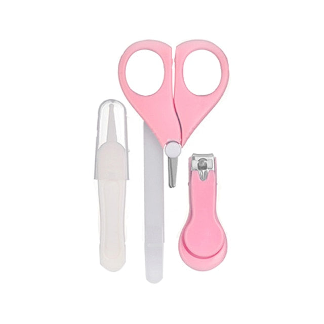 Newborn Baby Nail Trimmer Baby Nail Care Set Kids Safe Portable Nail Clipper Scissor File Tweezer With Box Children Manicure Kit