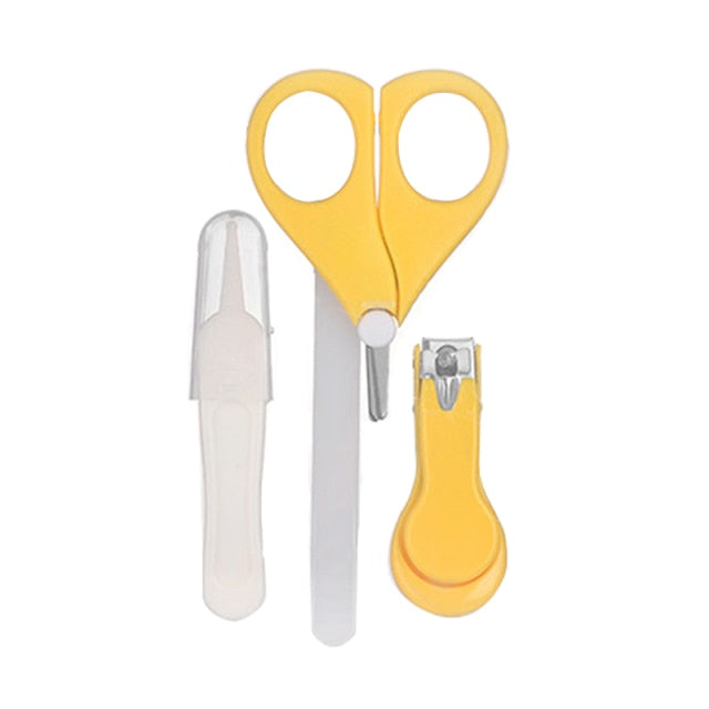 Newborn Baby Nail Trimmer Baby Nail Care Set Kids Safe Portable Nail Clipper Scissor File Tweezer With Box Children Manicure Kit