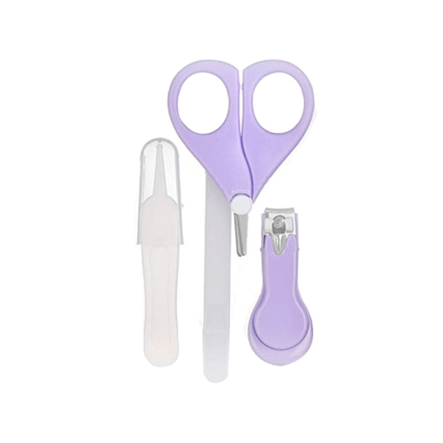 Newborn Baby Nail Trimmer Baby Nail Care Set Kids Safe Portable Nail Clipper Scissor File Tweezer With Box Children Manicure Kit