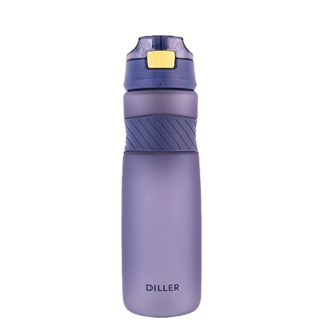 6 Colors Portable Tritan Material Water Bottle With Straw Outdoor Sport Fitness Drinking Bottles Durable Plastic Bottle