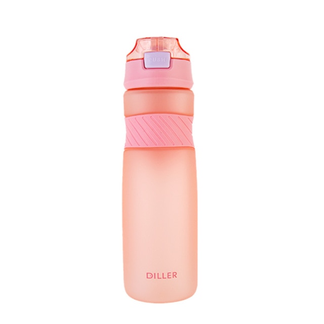 6 Colors Portable Tritan Material Water Bottle With Straw Outdoor Sport Fitness Drinking Bottles Durable Plastic Bottle