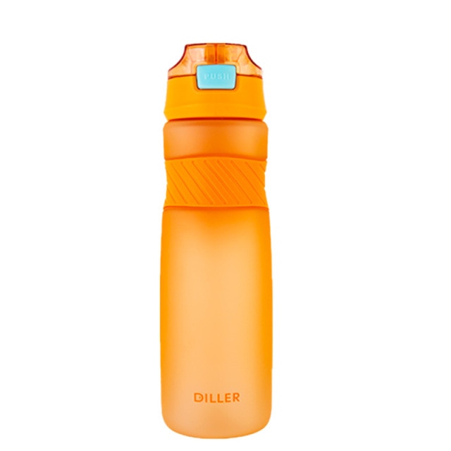 6 Colors Portable Tritan Material Water Bottle With Straw Outdoor Sport Fitness Drinking Bottles Durable Plastic Bottle