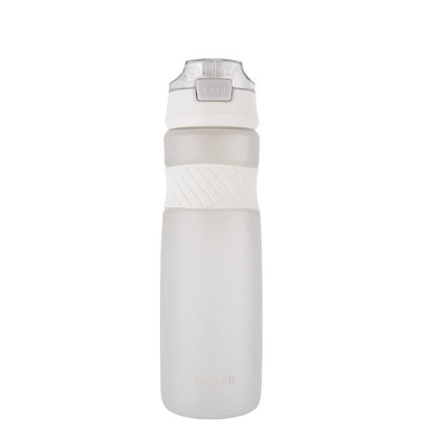 6 Colors Portable Tritan Material Water Bottle With Straw Outdoor Sport Fitness Drinking Bottles Durable Plastic Bottle