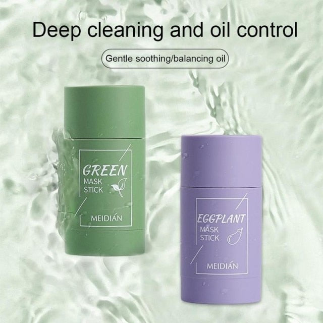 Green Tea Cleansing Clay Stick Mask Acne Cleansing Beauty Skin Green Tea Moisturizing Hydrating Whitening Care Face