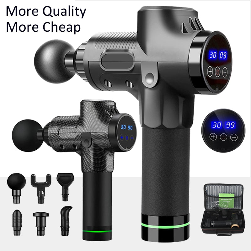 Massage Gun Fascia Gun Deep Muscle Relax Massage Electric Massager Fitness Equipment Noise Reduction Design For Male Female