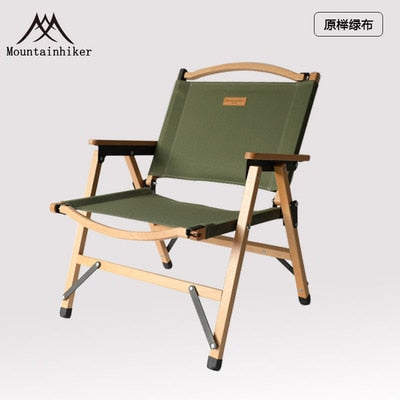 New Camping Chair Outdoor Folding Chair Wood Relax Camp Chairs Portable Foldable Picnic Chairs Garden Furniture for BBQ Party