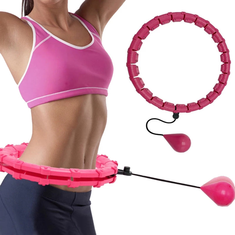 24 Section Adjustable Huula Massage Fitness Hoop Sport Hoops Abdominal Thin Waist Exercise Equipment Training Weight Loss