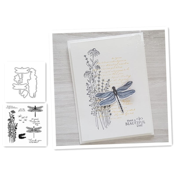 Dragonfly Metal Cutting Dies And Stamp Stencil For DIY Scrapbooking Decorative Embossing Paper Card Dies Cutting Template 2021