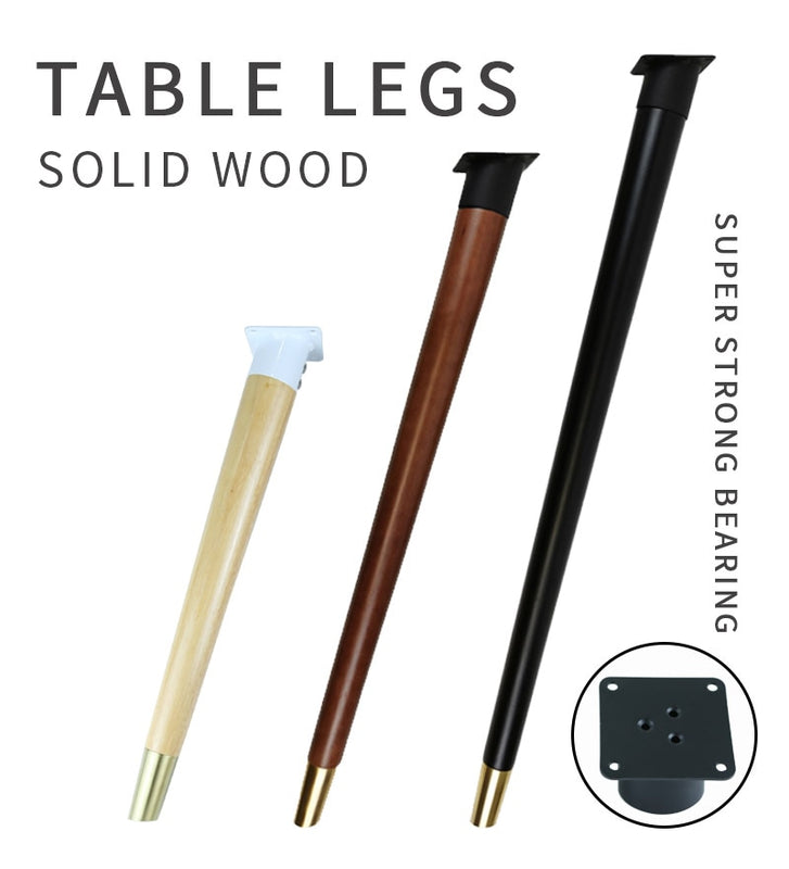 4Pcs Table Legs Wooden Nordic Bathroom Cabinet Furniture Sofa Legs Dressers Feet Chair Kitchen Accessories Coffee Tables Fitting