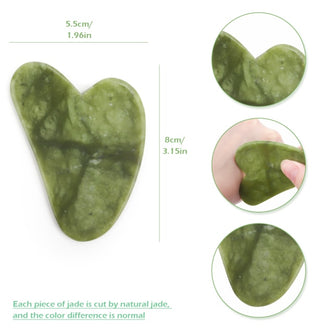 Natural Jade Gua Sha Scraper Board Massage Rose Quartz Jade Guasha Stone For Chin Neck Face Lifting Wrinkle Remover Beauty Care