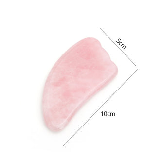 Natural Jade Gua Sha Scraper Board Massage Rose Quartz Jade Guasha Stone For Chin Neck Face Lifting Wrinkle Remover Beauty Care