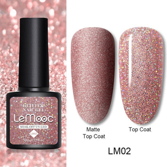 LEMOOC Cat's Eye Magnetic Nail Polish Gel Soak Off UV LED Nail Varnish Lacquers Shiny Glitter Beauty Design Cat Polishes