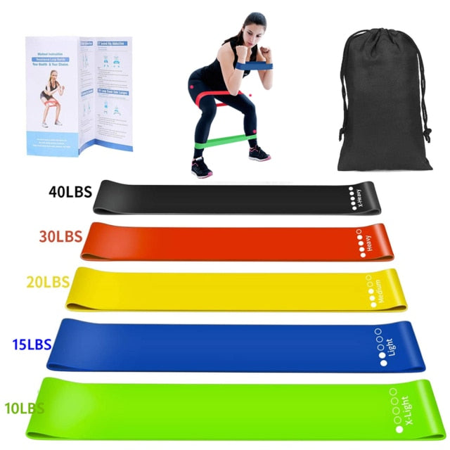 16Pcs Resistance Bands Set Expander Yoga Exercise Fitness Rubber Tubes Band Stretch Training Home Gyms Workout Elastic Pull Rope