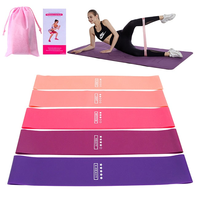 Yoga Training Fitness Gum Exercise Gym Strength Resistance Bands Pilates Sport Rubber Fitness Bands Crossfit Workout Equipment