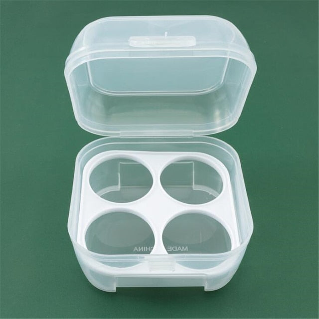 4pcs Makeup Blender Cosmetic Puff Makeup Sponge with Storage Box Foundation Powder Sponge Beauty Tools Women Make Up Accessories