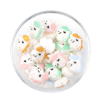 LOFCA 10pcs Koala Silicone Beads BPA Free Food Grade Baby Silicone Teething Beads Toys Baby Care Pacifier Chain Gift DIY