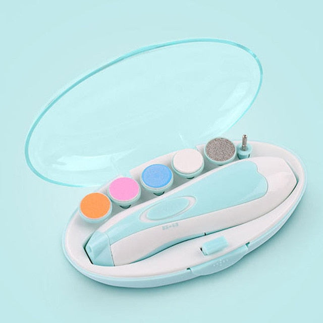 Electric Baby Nail Trimmer 6 Heads Baby Nail Clipper Nail Scissors Manicure Care Tool Nail Cutter for Newborn Baby Accessories