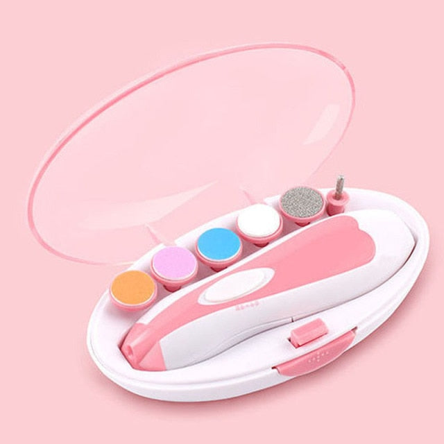 Electric Baby Nail Trimmer 6 Heads Baby Nail Clipper Nail Scissors Manicure Care Tool Nail Cutter for Newborn Baby Accessories