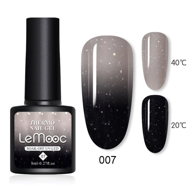 LEMOOC Cat's Eye Magnetic Nail Polish Gel Soak Off UV LED Nail Varnish Lacquers Shiny Glitter Beauty Design Cat Polishes