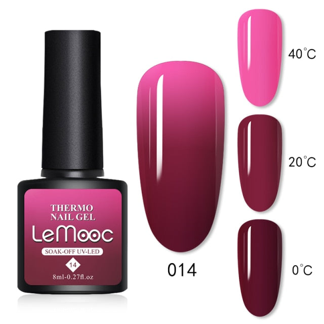 LEMOOC Cat's Eye Magnetic Nail Polish Gel Soak Off UV LED Nail Varnish Lacquers Shiny Glitter Beauty Design Cat Polishes