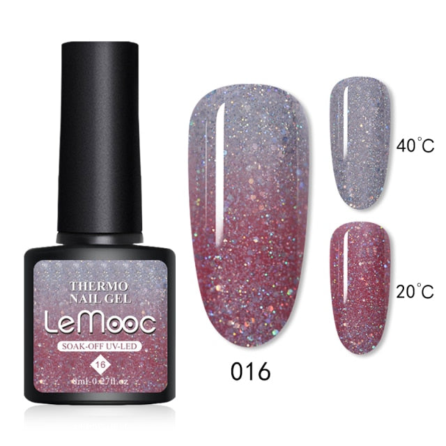 LEMOOC Cat's Eye Magnetic Nail Polish Gel Soak Off UV LED Nail Varnish Lacquers Shiny Glitter Beauty Design Cat Polishes