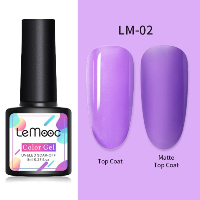 LEMOOC Cat's Eye Magnetic Nail Polish Gel Soak Off UV LED Nail Varnish Lacquers Shiny Glitter Beauty Design Cat Polishes