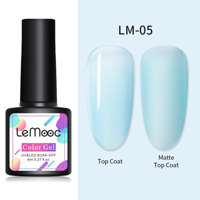 LEMOOC Cat's Eye Magnetic Nail Polish Gel Soak Off UV LED Nail Varnish Lacquers Shiny Glitter Beauty Design Cat Polishes