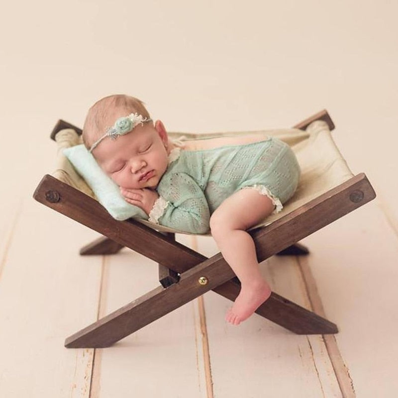 Newborn Baby Photography Props Deck Chair Infant Photo Shooting Fotografia Posing Accessories