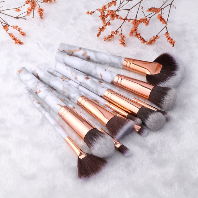 FLD 5/15Pcs Makeup Brushes Tool Set Cosmetic Powder Eye Shadow Foundation Blush Blending Beauty Make Up Brush Maquiagem