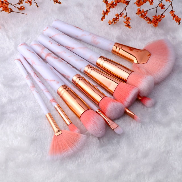 FLD 5/15Pcs Makeup Brushes Tool Set Cosmetic Powder Eye Shadow Foundation Blush Blending Beauty Make Up Brush Maquiagem